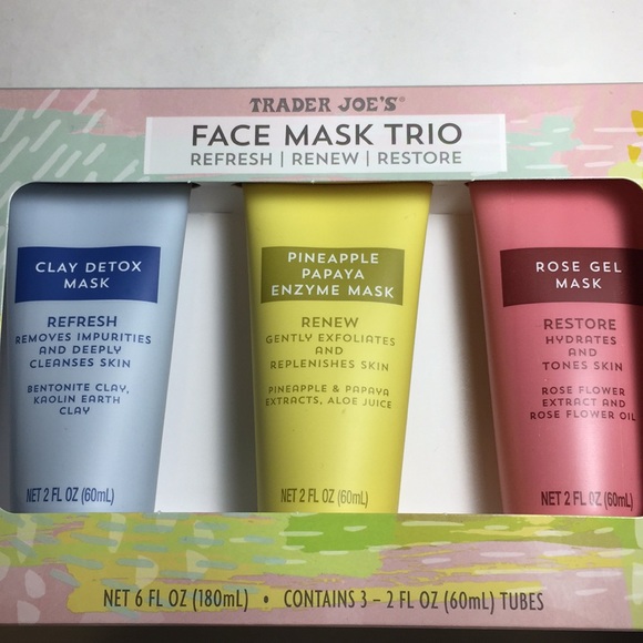 Trader Joe’s Makeup Trader Joes Lip Balm Kit And Face Mask Set Nwt